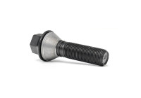 Perno de rueda H&R, cónico, con anillo móvil, M14x1,25 - Longitud 48 mm - Negro (p. ej. BMW)
