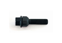 Perno de rueda H&R, cónico con anillo móvil, R14 M14x1,50 - Longitud 49 mm - Negro (p. ej. Porsche)