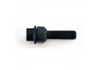 Perno de rueda H&R, cónico con anillo móvil, R14 M14x1,50 - Longitud 60 mm - Negro (p. ej. Porsche)
