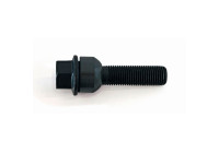Perno de rueda H&R, cónico con anillo móvil R16 M14x1,50 - Longitud 54 mm - Negro (p. ej. Porsche)