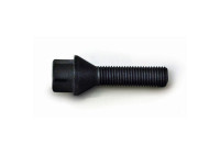 Perno de rueda H&R cónico M12x1,50 - Longitud 28 mm - Negro