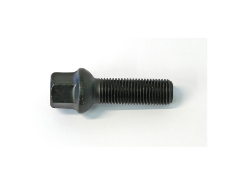Perno de rueda H&R, redondo cónico R13 M14x1,50 - Longitud 31 mm - Negro (p. ej., VAG)