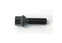 Perno de rueda H&R, redondo cónico R13 M14x1,50 - Longitud 36 mm - Negro (p. ej., Audi S5)
