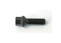 Perno de rueda H&R, redondo cónico R13 M14x1,50 - Longitud 37 mm - Negro (p. ej., VAG)