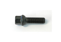 Perno de rueda H&R, redondo cónico R13 M14x1,50 - Longitud 38 mm - Negro (p. ej., VAG)