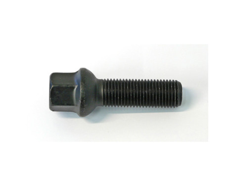 Perno de rueda H&R, redondo cónico R13 M14x1,50 - Longitud 39 mm - Negro (p. ej., Audi S5)