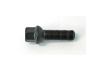 Perno de rueda H&R, redondo cónico R13 M14x1,50 - Longitud 47 mm - Negro (p. ej., VAG)