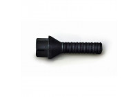 Tornillo de rueda cónico H&R M12x1,50 - Longitud 48 mm - Negro