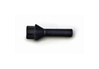 Tornillo de rueda cónico H&R M12x1,50 - Longitud 50 mm - Negro