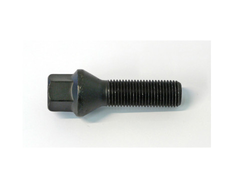 Tornillo de rueda cónico H&R M14x1,50 - Longitud 35 mm - Negro