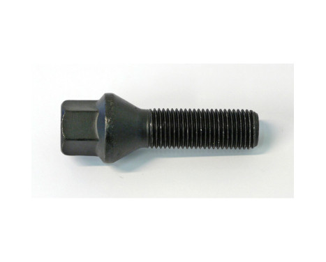 Tornillo de rueda cónico H&R M14x1,50 - Longitud 47 mm - Negro