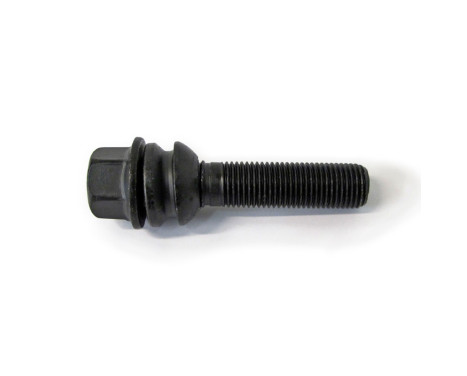 Tornillo de rueda H&R cónico con anillo móvil R14 M14x1,50 - Longitud 29 mm - Negro (p. ej. Porsche, VW T5, V