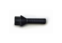 Tornillo de rueda H&R cónico M12x1,50 - Longitud 38 mm - Negro