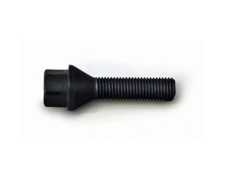 Tornillo de rueda H&R cónico M12x1,50 - Longitud 38 mm - Negro