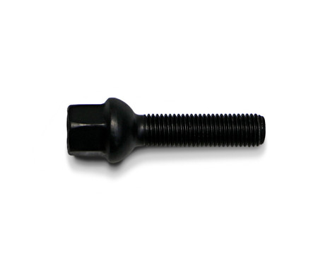 Tornillo de rueda H&R cónico R12 M12x1,50 - Longitud 40 mm - Negro (p. ej. Mercedes)