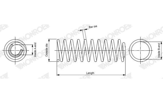 Muelle del chasis SP4694 Monroe, Imagen 3
