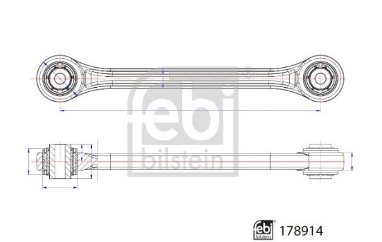 Brazo de control, suspensión 178914 FEBI