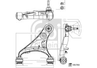 Brazo de control, suspensión 185765 FEBI