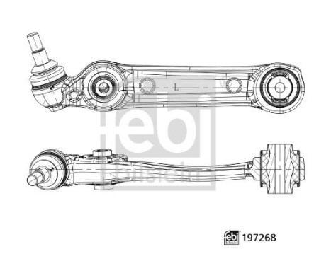 Brazo de control, suspensión 197268 FEBI