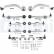 BRAZO DE CONTROL, CONJUNTO DE ALUMINIO TC1400KIT Delphi