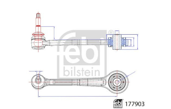 Brazo de control, suspensión 177903 FEBI, Imagen 3
