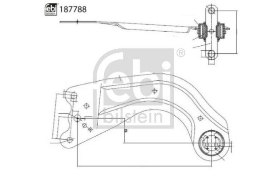 Brazo de control, suspensión 187788 FEBI, Imagen 3