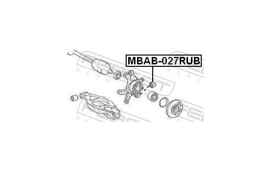Casquillo de cojinete, brazo de control, Imagen 2