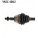 EJE DE TRANSMISIÓN VOLVO VKJC 4863 SKF, Miniatura 2