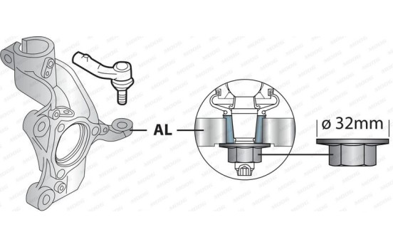 Bola de dirección VO-ES-10703 Moog, Imagen 3