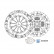 Kit de embrague ADK83076 Blue Print