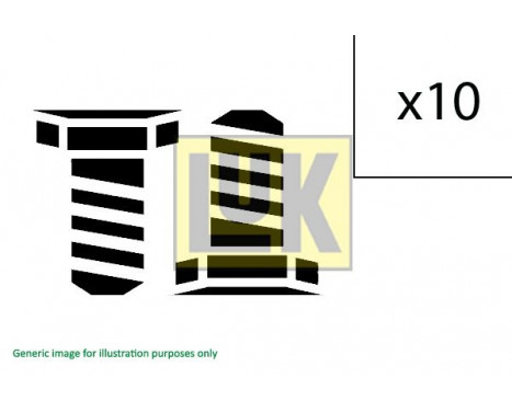 Juego de tornillos, volante 411 0133 12 LUK
