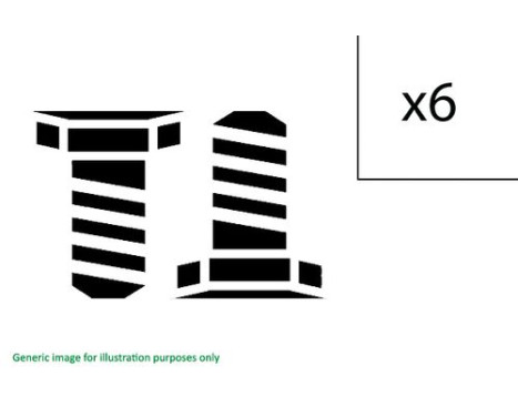 Juego de tornillos, volante 411 0169 10 LUK