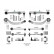 Kit completo de brazo de control 219901 ABS, Miniatura 2