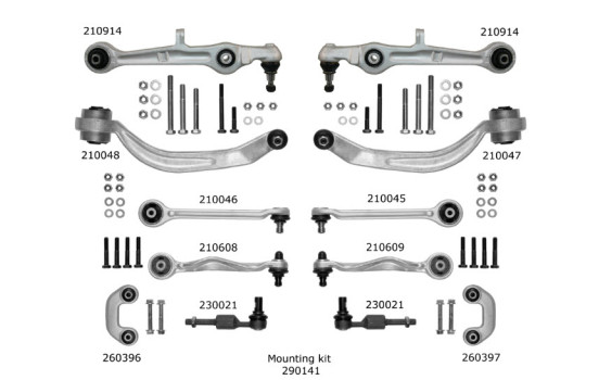 Kit completo de brazo de control 219901 ABS, Imagen 2