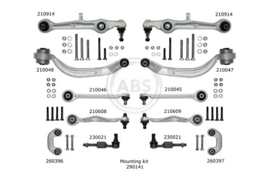 Kit completo de brazo de control 219901 ABS, Imagen 4