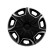 Juego de 4 cubiertas para ruedas AutoStyle Blade de 14 pulgadas, color plata y negro