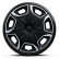 Juego de 4 cubiertas para ruedas AutoStyle Blade de 14 pulgadas, color plata y negro, Miniatura 2