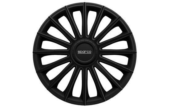 Juego de 4 cubiertas para ruedas Sparco Treviso de 15 pulgadas en color negro