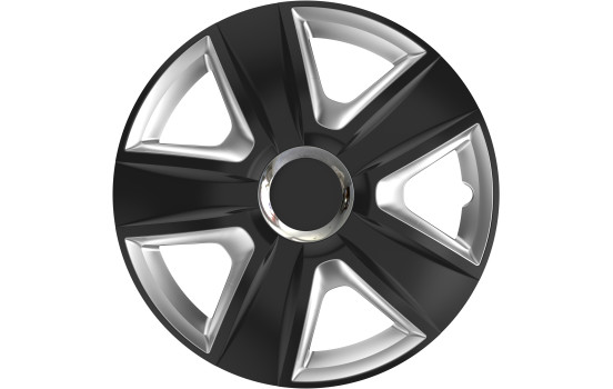 Juego de tapacubos Esprit RC Negro y Plata 14 pulgadas