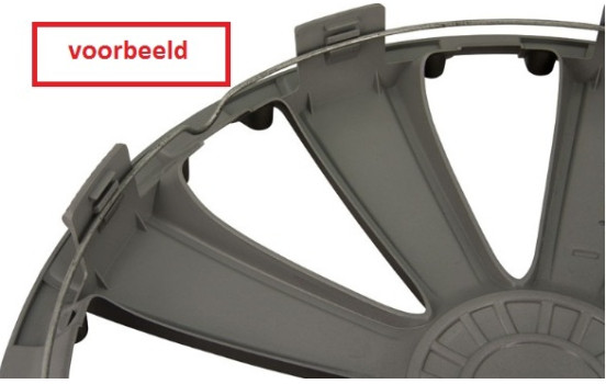 Juego de tapacubos Giga 15 pulgadas plata, Imagen 3