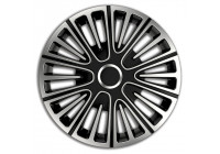 Juego de tapacubos Motion de 14 pulgadas color plata/negro