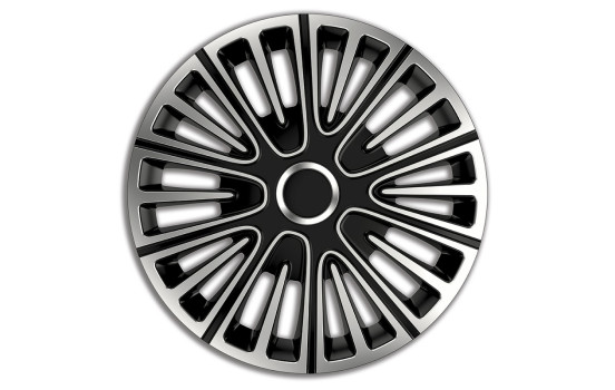 Juego de tapacubos Motion de 14 pulgadas color plata/negro