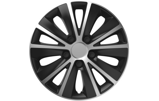 Juego de tapacubos Rapide Silver&Black de 16 pulgadas