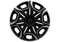 Juego de tapacubos Varido de 4 piezas de 14 pulgadas en color plata/negro