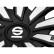 Tapacubos Sparco Milano - 15 pulgadas - Negro/Plateado - Juego de 4, Miniatura 2