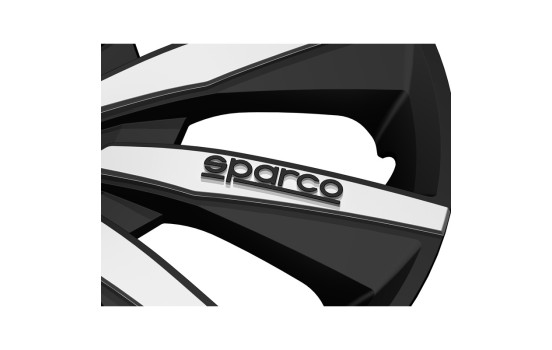 Tapacubos Sparco Milano - 15 pulgadas - Negro/Plateado - Juego de 4, Imagen 3
