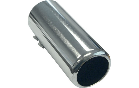 Corps d'échappement Acier / Chrome - rond 60mm - longueur 150mm - raccord 53-57mm