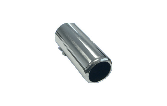 Corps d'échappement Acier / Chrome - rond 60mm - longueur 150mm - raccord 53-57mm, Image 2