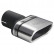 Embase d'échappement Ulter Sport - Ovale 110x45mm - Longueur 80mm - Montage -> 50mm - Acier inoxydable