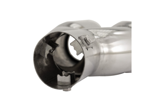 Embout d'échappement Simoni Racing Double Rond/Incliné Inox - Diamètre 76mm - Longueur 230mm - Fixation 58mm, Image 9